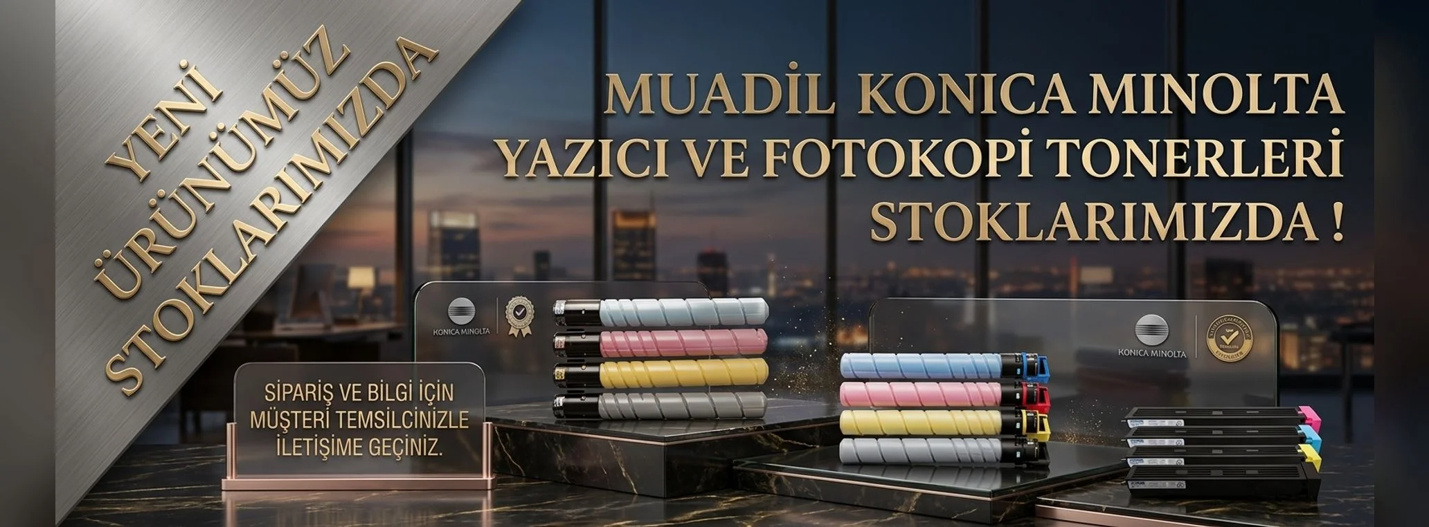 Muadil Konica Minolta yazıcı ve fotokopi tonerleri stoklarımızda